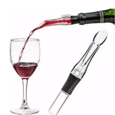 Imagem de Decantador Instantâneo de Vinho com Bico Dosador e Aerador de Garrafa