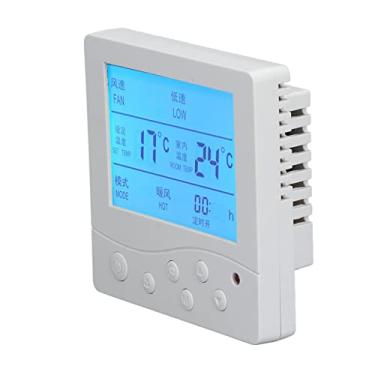 Imagem de Termostato de ar condicionado central, leitura rápida anti interferência de alta precisão LCD termostato confiável para sala de estar Quarto para quarto para sala de jantar