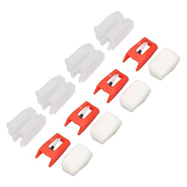 Imagem de Agulha de toca-discos, toca-discos Stylus ABS com caixa de plástico para fonógrafos(Poste de alumínio)