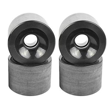 Imagem de shamjina 4pcs 51 Mm, 78A de Skate para/Externos, Duráveis E Resistentes Longboard de Substit, Preto