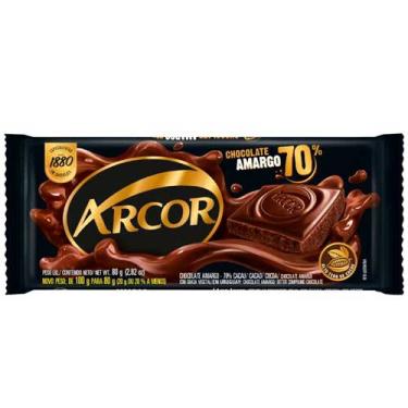 Imagem de Chocolate Arcor Amargo 70% Cacau 80