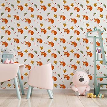 Imagem de Papel De Parede Adesivo Infantil Raposa Colorido 2,80m