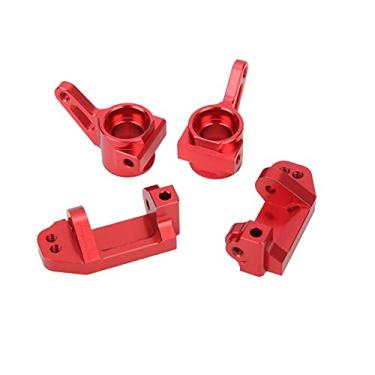 Imagem de Conjunto de copos de direção dianteiros C, articulação de copo de direção RC tamanho pequeno com rolamentos para carro RC 1/10 (vermelho)