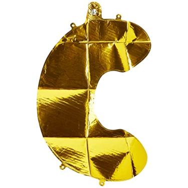 Imagem de Balão Metalizado Letra C - 40Cm - Ouro - Mundo Bizarro