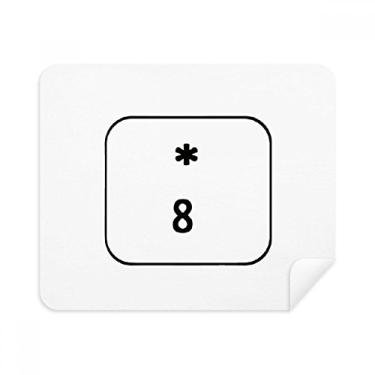 Imagem de Keyboard Symbol 8 Pano de limpeza Limpador de tela 2 peças Tecido de camurça