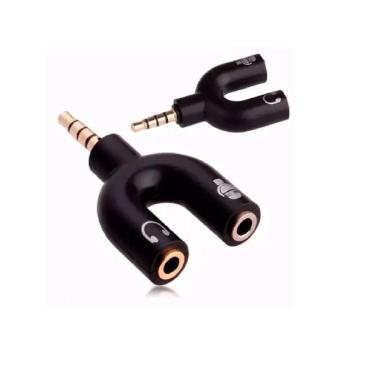 Imagem de Adaptador P3/P2 Fone Microfone Headset Kp-2089 Xtrad