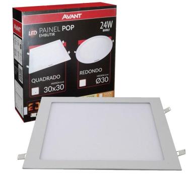 Imagem de Plafon Led Quadrado 24w Painel Embutir Slim Avant