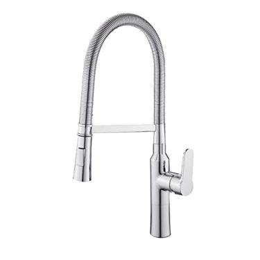 Imagem de Torneira Cozinha Kitchen Faucets Hot And Cold Water Chrome Basin Sink Square Cozinha Taps Mixers Torneira De Cozinha,Chrome,China