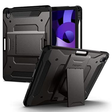 Imagem de Spigen para iPad Air capa de 11 polegadas M3/M2 (2025-2024), 10.9 polegadas 5/4 geração (2022/2020), capa protetora Tough Armor Pro com suporte e porta-lápis, bronze
