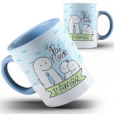 Imagem de Caneca azul papai Flork Pai nosso meu primeiro amor