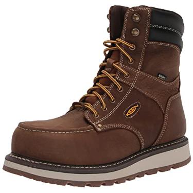 Imagem de KEEN Utility Men's Cincinnati 8” Waterproof Wedge Work Boots, Belgian/Sandshell, 8 Wide