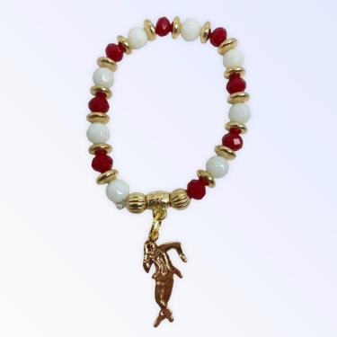 Imagem de Pulseira Zé Pelintra Pingente Cristal e Silicone