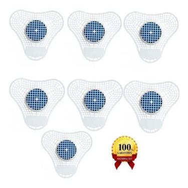 Imagem de Kit C/7 Tela Para Mictório Com Pedra Fragrância De Limão