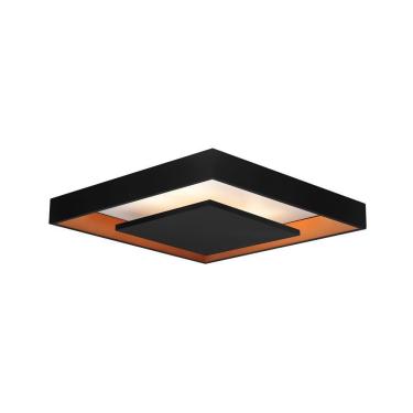 Imagem de Plafon Newline New Picture 547 Led 60cm Bivolt Preto e Dourado 3000K Luz Amarela