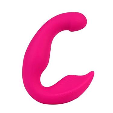 Imagem de Vibrador Feminino Controle Remoto Sem Fio 10 Velocidades Estimulado Ponto G duplo Brinquedos Sexuais Clitóris Zatla (Rosa/Vermelho)