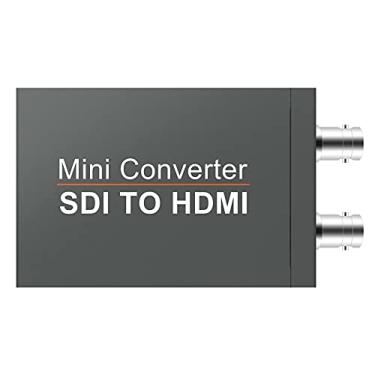Imagem de Wiistar Conversor SDI para HDMI, adaptador conversor de áudio e vídeo Mini SDI para HDMI, suporta 3G-SDI, HD-SDI, SD-SDI com loop SDI para câmera HDTV
