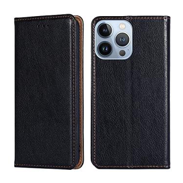Imagem de Capa fólio para iPhone 14 Pro Max com suporte carteira slot para cartão capa de couro magnética compatível com iPhone 13 11 12 Pro Max Mini XS X XR 7 6s 8 Plus SE2 (preta, iPhone13)