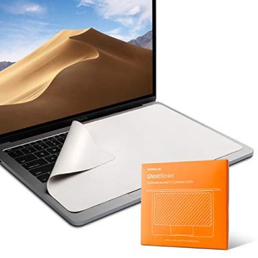 Imagem de Teclado com proteção de impressão e forro de microfibra e pano de limpeza da UPPERCASE GhostBlanket, 15"/16" MacBooks
