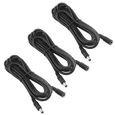 Imagem de XINGYHENG 3 Pacotes de Cabo de Extensão de Energia 19V DC5,5 x 2,1 mm Macho para Fêmea para Projetor Computador Alto-Falante LED CCTV Câmera de Segurança 3 m (9,8 pés)