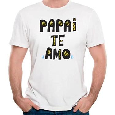 Imagem de camisa papai te amo dia dos pais presente camiseta paizao Cor:Cinza;Tamanho:GG