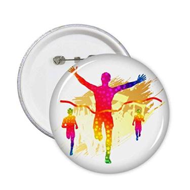 Imagem de Broche de jogador de futebol com estampa de torcida e emblema, 5 peças