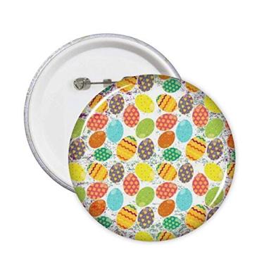 Imagem de Broche de coração de flor de ovo festival religião de páscoa emblema de botão de decoração 5 peças