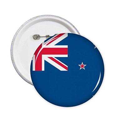 Imagem de Broche de bandeira nacional da Nova Zelândia, broches de país da Oceânia com emblema de botão, acessório de decoração, 5 peças