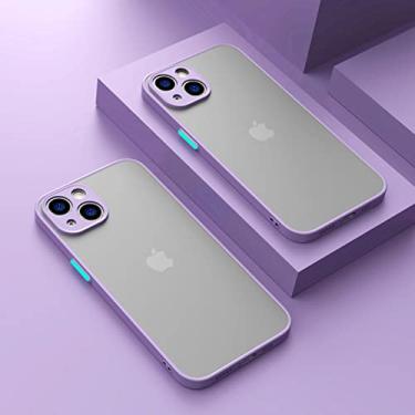 Imagem de Capa de telefone transparente à prova de choque para iphone 13 pro max 12 11 pro max xr xs 8 plus 14 capa dura de silicone macio fosco, t7, para iphone 12pro max