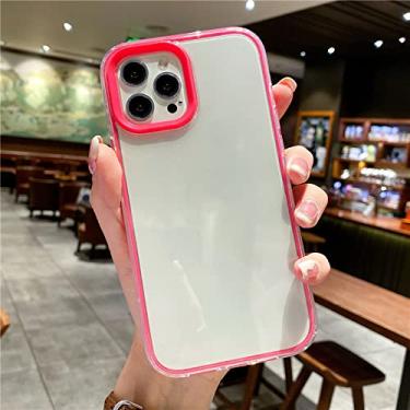 Imagem de Capa de celular transparente Candy para iPhone 13 Pro Max 12 Mini 11 XS XR X 8 7 Plus SE 2022 Capa, vermelha, para iPhone XR