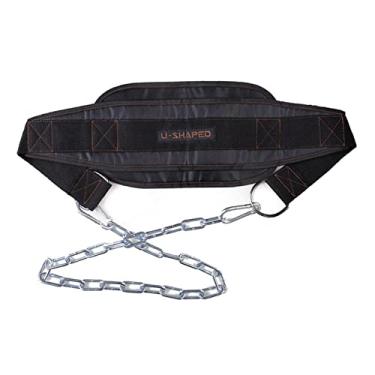 Imagem de Segolike Dip Belt Chain Powerlifting Workouts Suporte de cintura envoltório Equipamento masculino feminino
