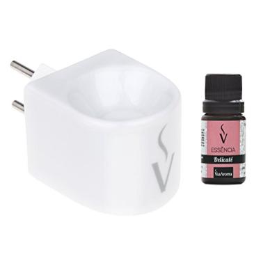 Imagem de Aromatizador de Ambiente Via Aroma Difusor Elétrico + 1 Essência (Delicatê)
