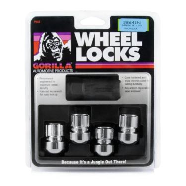 Imagem de Gorilla Automotive 38641N Cadeados de roda cromados Honda/Acura (14 mm x 1,50 tamanho da rosca)