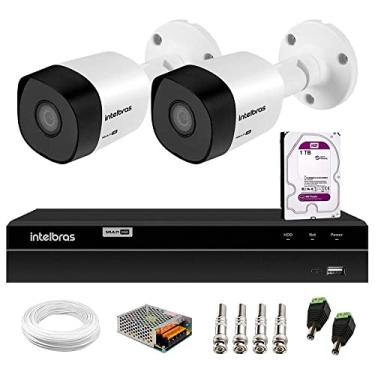Imagem de Kit 2 Câmeras Segurança Hd 720p Vhd 3130 B G4 Dvr Intelbras Multi Hd Purple 1tb