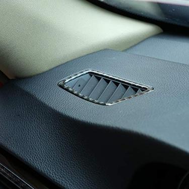 Imagem de JIERS Para BMW Série 3 E90 E92 E93 2005-2012, adesivos de moldura de ventilação de ar condicionado para painel de fibra de carbono