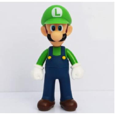 Imagem de Boneco Miniatura Game Super Mario Luigi 13cm
