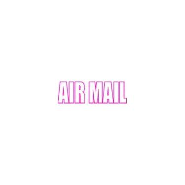Imagem de Carimbo autotintado delineado AIRMAIL - tinta rosa
