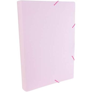 Imagem de Pasta Aba Elastica Plastica Oficio 40mm Serena Rosa Pastel - Pacote com 10, Dello, 0249WP.0010, Rosa