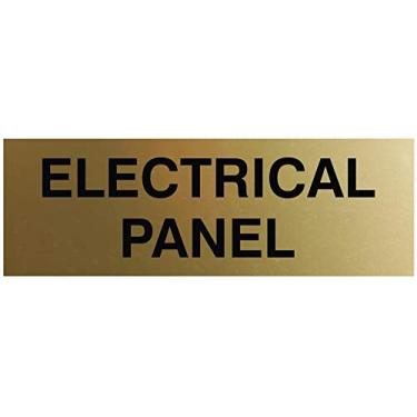 Imagem de Painel elétrico para porta/parede - Plástico gravado a laser - Placa perfeita para casa, negócios ou escola