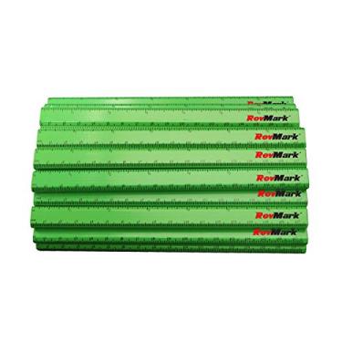 Imagem de RevMark Lápis de carpinteiro feito nos EUA com régua impressa – conjunto com 24 unidades – grafite preto – madeira de cedro de qualidade para carpinteiros, trabalhadores de construção, empreiteiros,