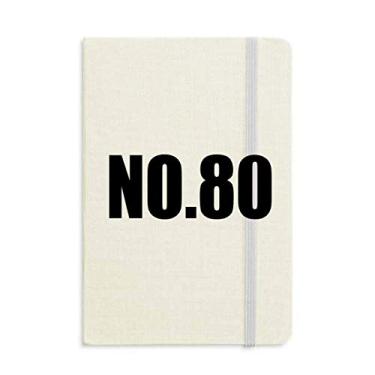 Imagem de Lucky No. 80 Caderno com nome de números, capa dura para diário clássico A5 presente