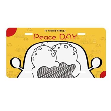 Imagem de DIYthinker Black Bowl Biscuits Bola de Sorvete Placa Placa Etiqueta Decoração de Carro Dia da Paz