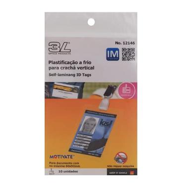 Imagem de OkayShop Película Plastificação a Frio Cracha Vertical 60x92mm 10 Und