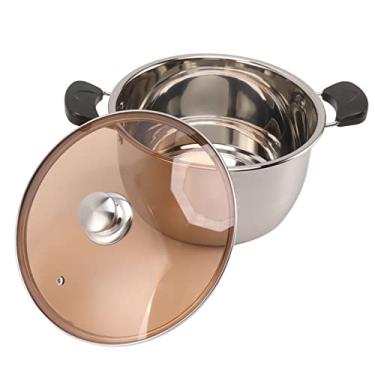 Imagem de Pote, parede dupla, acabamento fino, panela a vapor de aço inoxidável engrossado com orifício de ar para presente