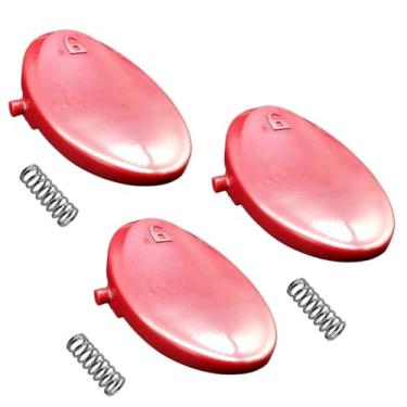 Imagem de Kit 3un Tecla Trava Vermelha 3un Mola do Recipiente Electrolux Power Speed STK13 A21797401 A21793601