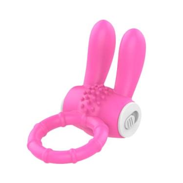Imagem de Anel Peniano Com Vibro Formato Rabbit Coelho Rosa MNA1026