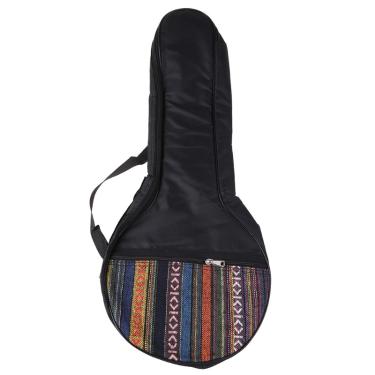 Imagem de 25em 4 cordas Banjo Bag Estilo étnico Ukulele Tote Case Algodão Mochila Acessórios de Instrumento Musical