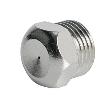 Imagem de Aopin Bocais de nebulização de jardim de latão com orifício de 1 mm / 0,039 pol. para pulverização de vaporização adequado para refrigeração ao ar livre, irrigação, fonte, injeção de nutrientes cultivados, estufa, 1 peça