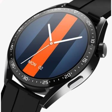 Imagem de Smartwatch Relógio Inteligente Preto Hw28 Redondo Com Nfc E Assistente