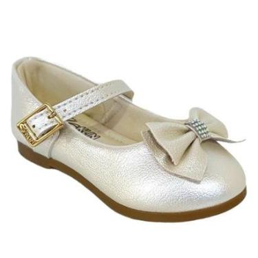 Imagem de Sapatilha Menina Klin Princesa Mini Laço Off White 152189-1-Feminino