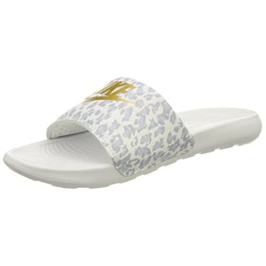 Imagem de Nike Victori One Tênis masculino de praia e piscina, Multicolorido, branco, metálico, dourado, cinza lobo, 45